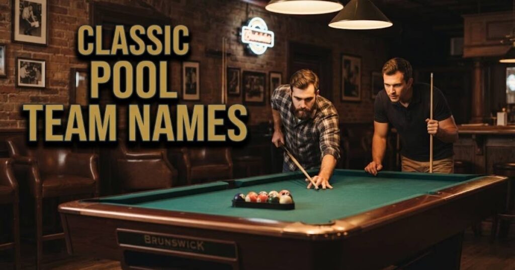 Classic Pool Team Names