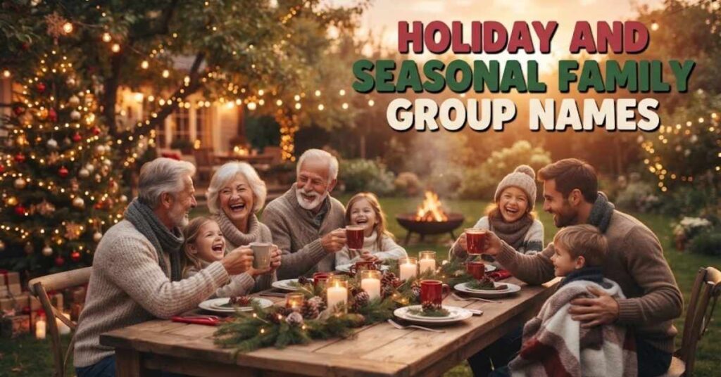 Holiday and Seasonal Family Group Names