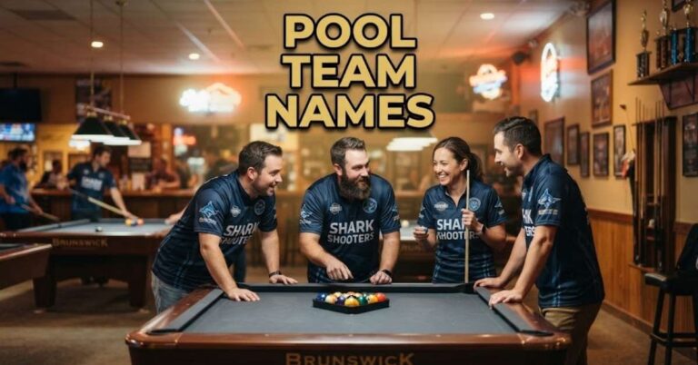 Pool Team Names