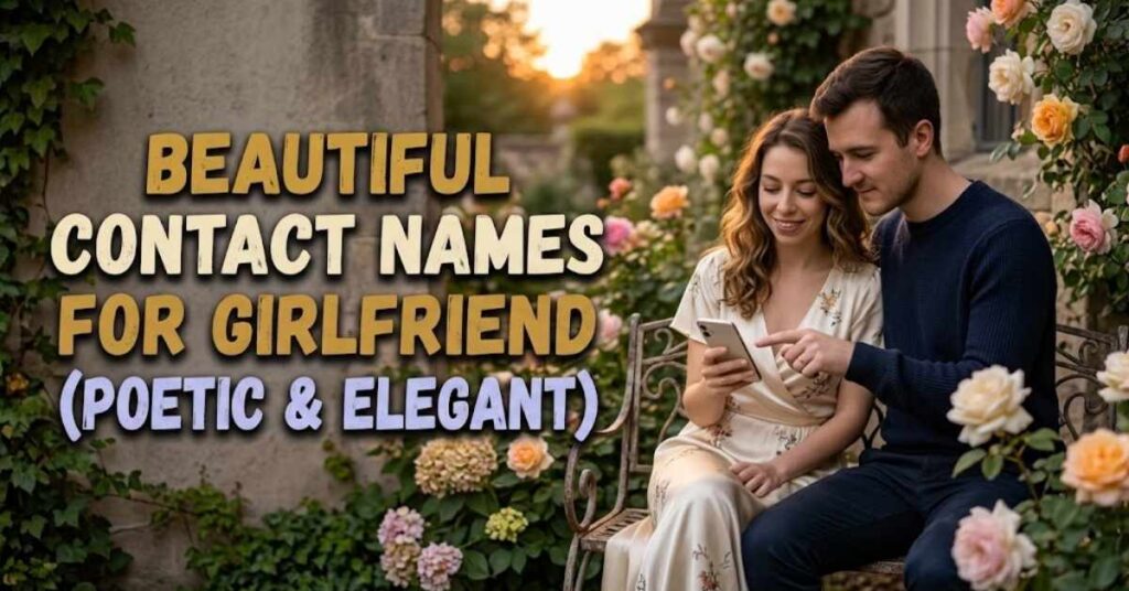 Beautiful Contact Names for Girlfriend (Poetic & Elegant)