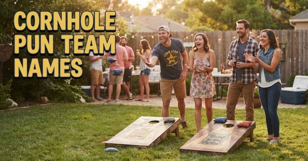 Cornhole pun team names