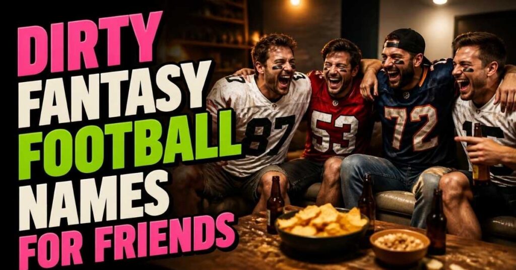 Dirty fantasy football names for friends