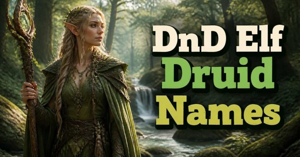 DnD Elf Druid Names