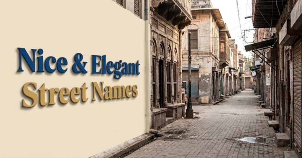 Nice & Elegant Street Names